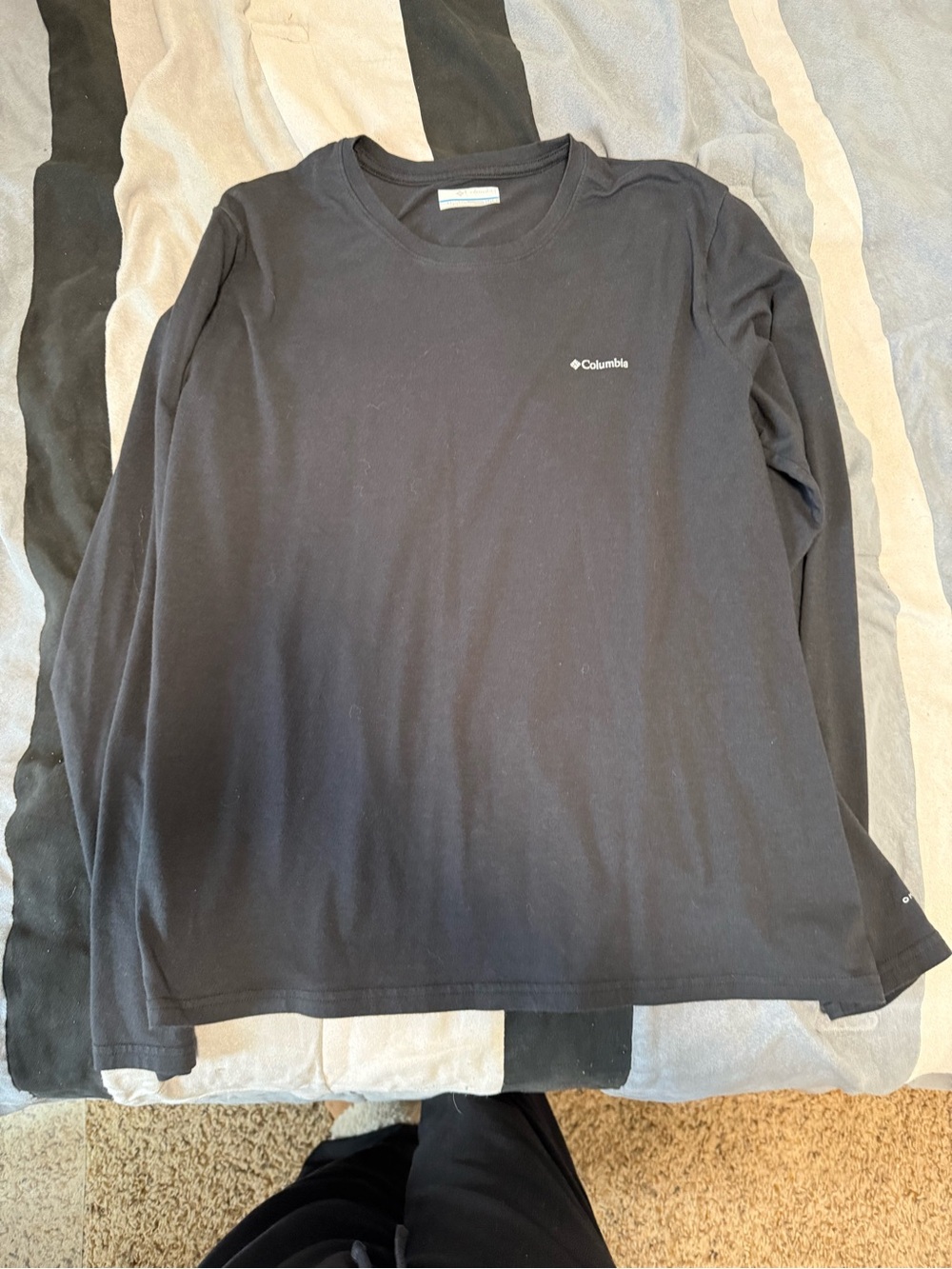 Columbia Women's Black Long-Sleeve Crew Tee - Classic Logo
